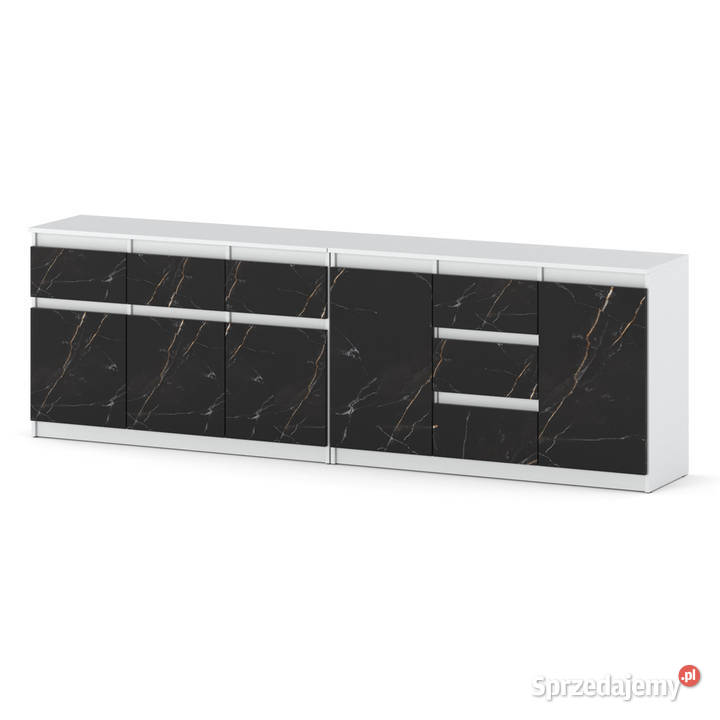 Komoda Do Salonu Nowoczesna 6 Szuflad 240 Szafka 75cm Elbląg