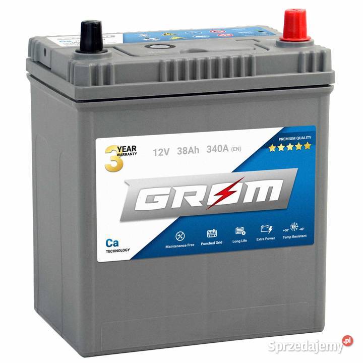 788x645x112 Akumulator GROM Premium 38Ah 340A EN