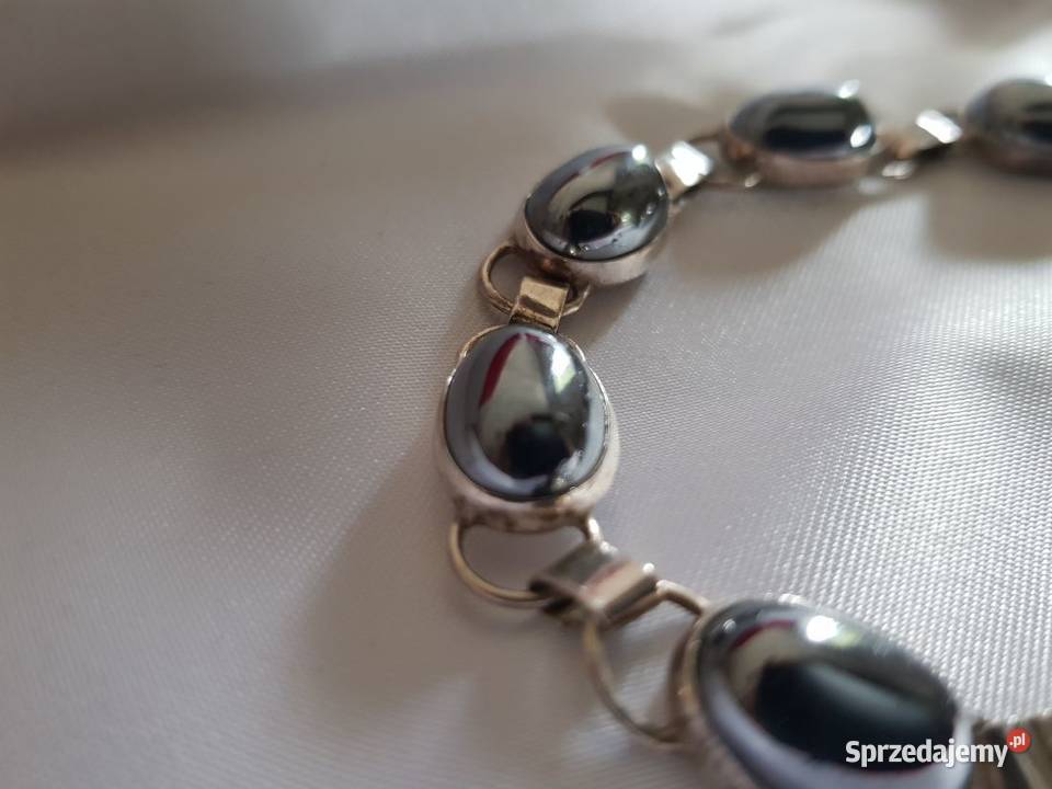 kolia kolczyki hematyt biżuteria srebrna Naszyjniki Kielce sprzedam