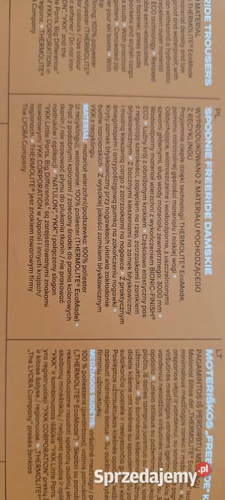 CRIVIT Spodnie narciarskie freeride damskie Spodnie warmińsko-mazurskie Ełk