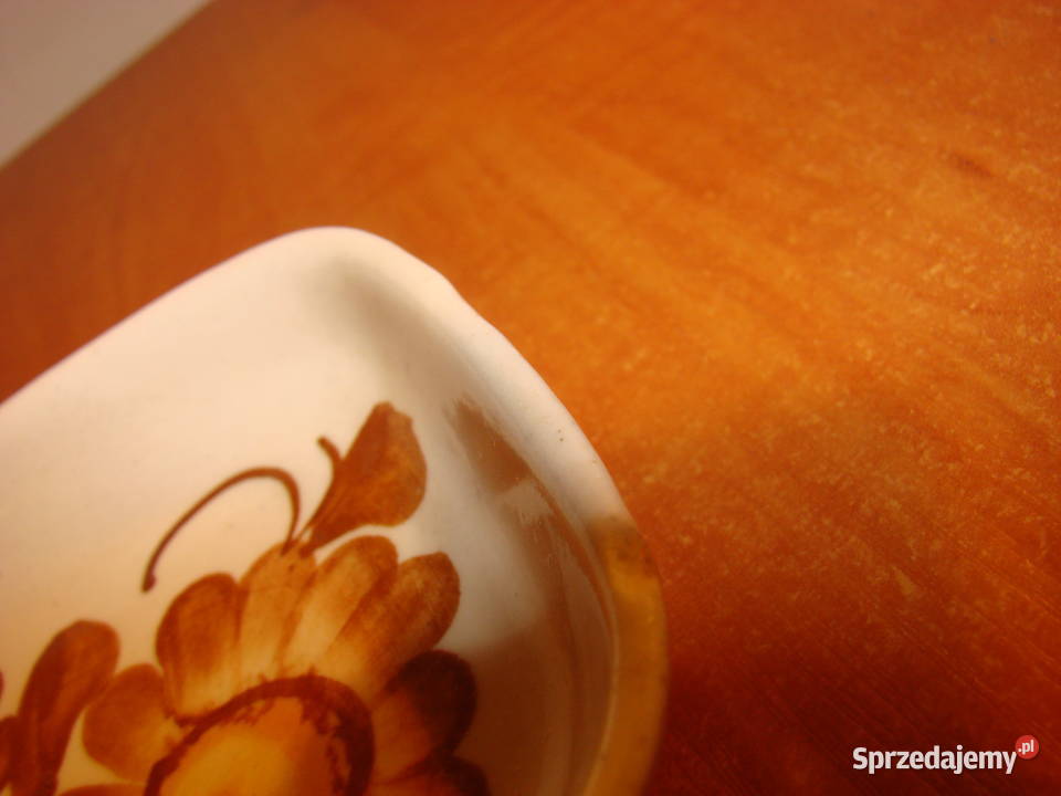 mały fajansowy półmisek pomorskie Pruszcz Gdański