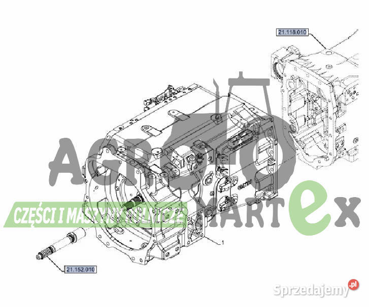 51421127 51421130 PRZEKŁADNIA KPL CNH Wichrów