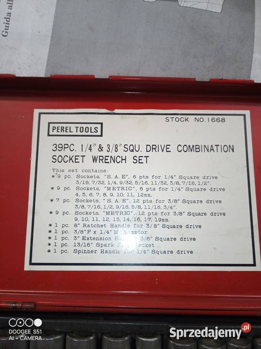 zestaw kluczy nasadowych PRL Klucze Chrzanów