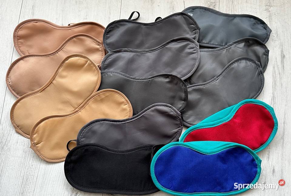 NOWA Opaska na oczy do spania BLACKOUT szara Łódź