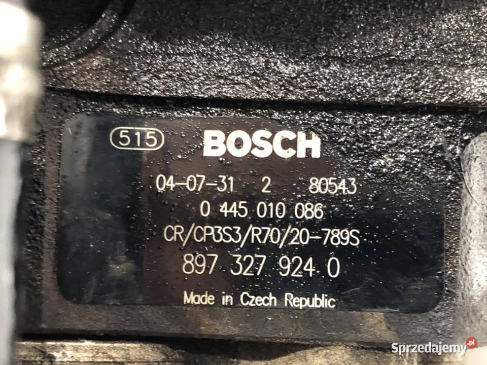 POMPA WTRYSKOWA OPEL ASTRA H 0445010086 17 101 Części samochodowe