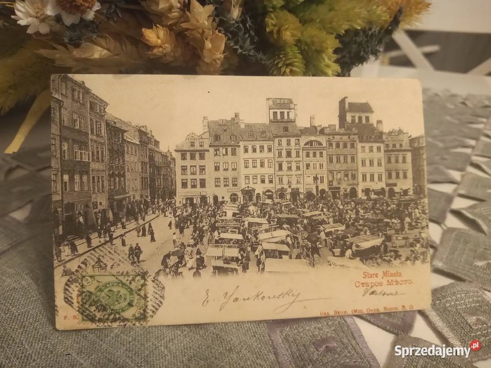 Pocztówka 1904r Warszawa Stare Miasto Katowice