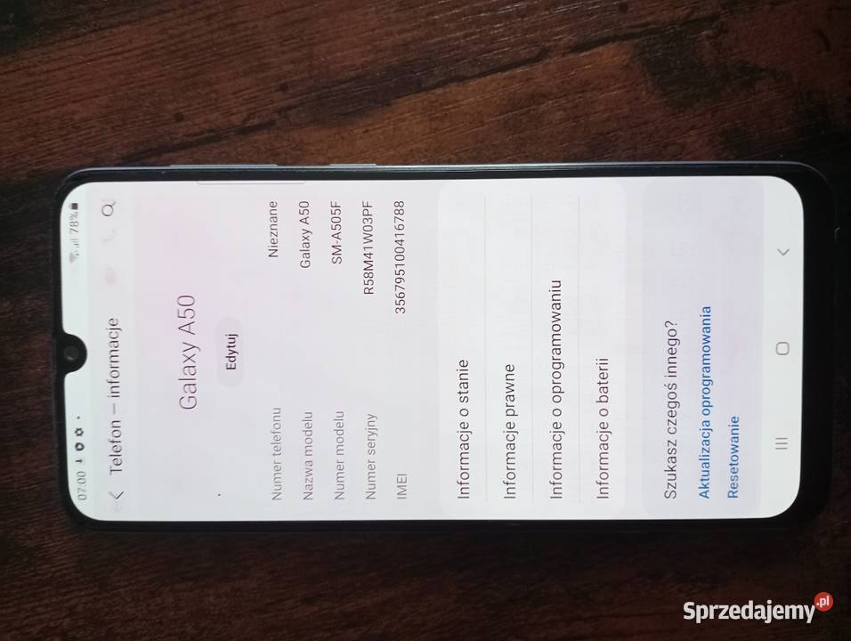 Samsung Galaxy A50 64GB Biały Stan Zadbany Ekran Wrocław