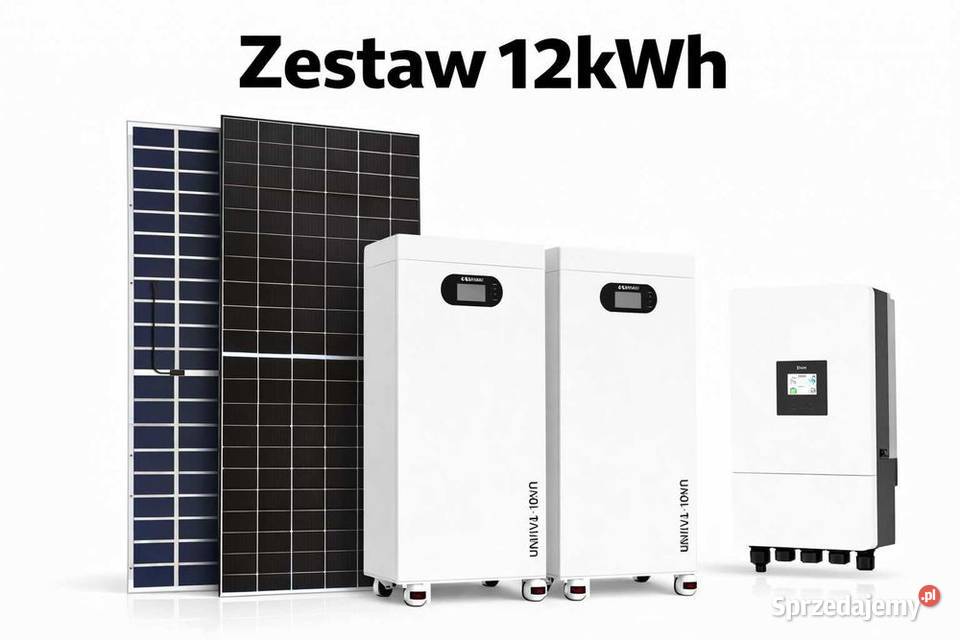 Zestaw budżetowy 12kWh LV panele inwerter 3 fazy