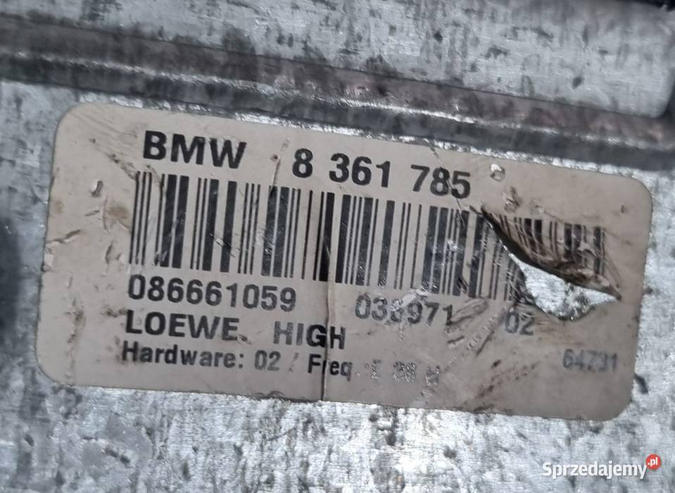 Wzmacniacz Audio BMW E38 8361785 Pozostałe Bolesławice