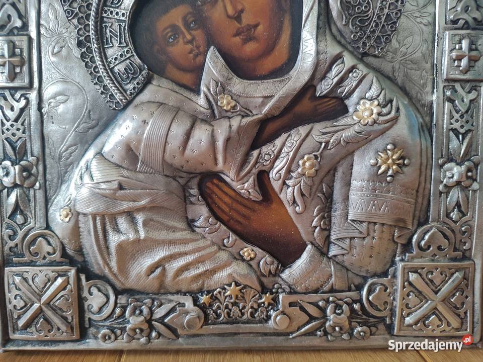 Piękna ikona Matki Boskiej pocieszenia Łódź