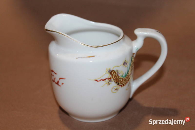 Porcelanowy mlecznik ręcznie malowany Lucky 1154 zachodniopomorskie Szczecin