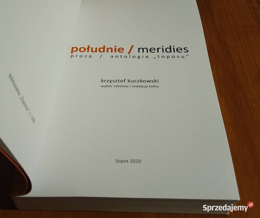 Południe meridies proza antologia Toposu Książki i Podręczniki Gdańsk sprzedam