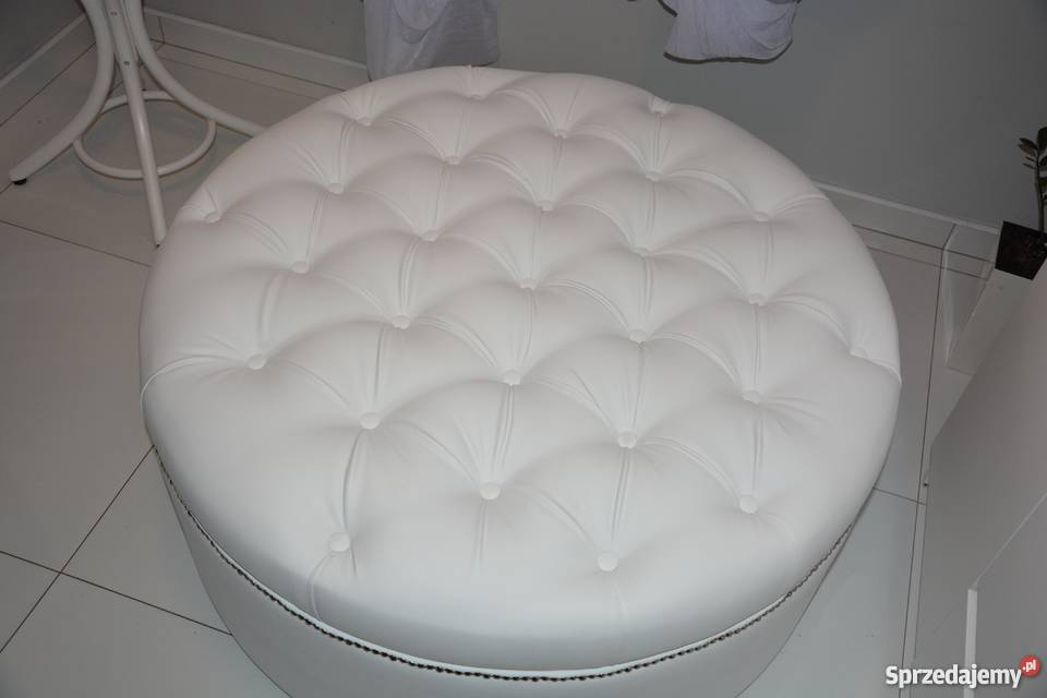 Okrągła piękna pikowana PUFA 100 łódzkie Łódź