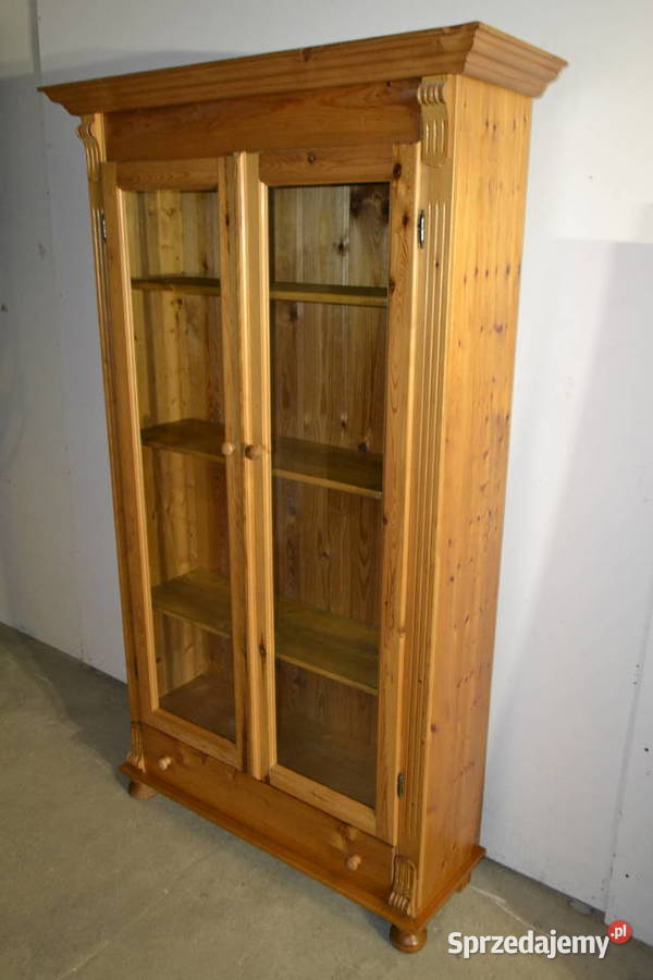 witryna sosnowa lite drewno Będzin