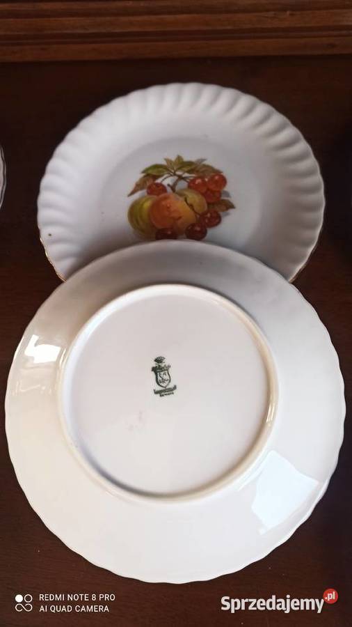 Talerzyk deserowy z owocami Hartporzellan Gdańsk