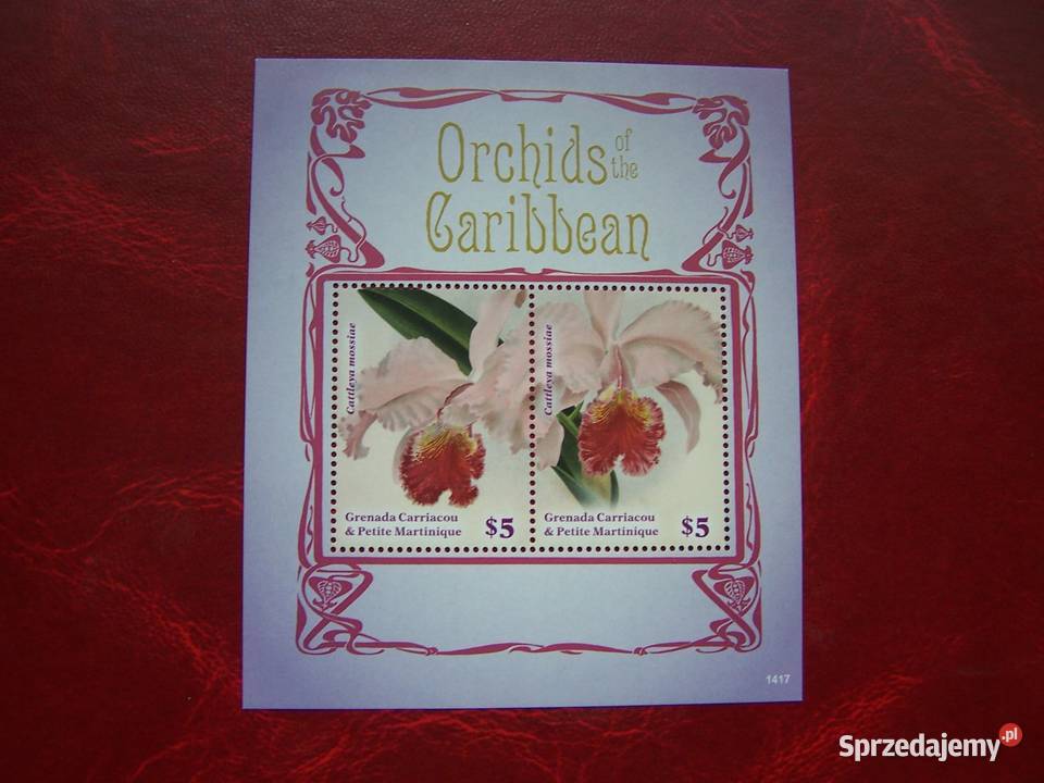 Grenada MNH Flora Kwiaty Orchidee Tychy
