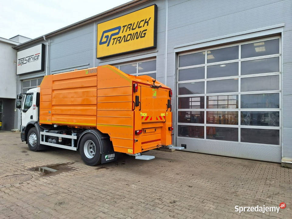 śmieciarki Renault D18 Zabudowa Farid myjka do 6700cm3 Śmieciarki Sokołów sprzedam