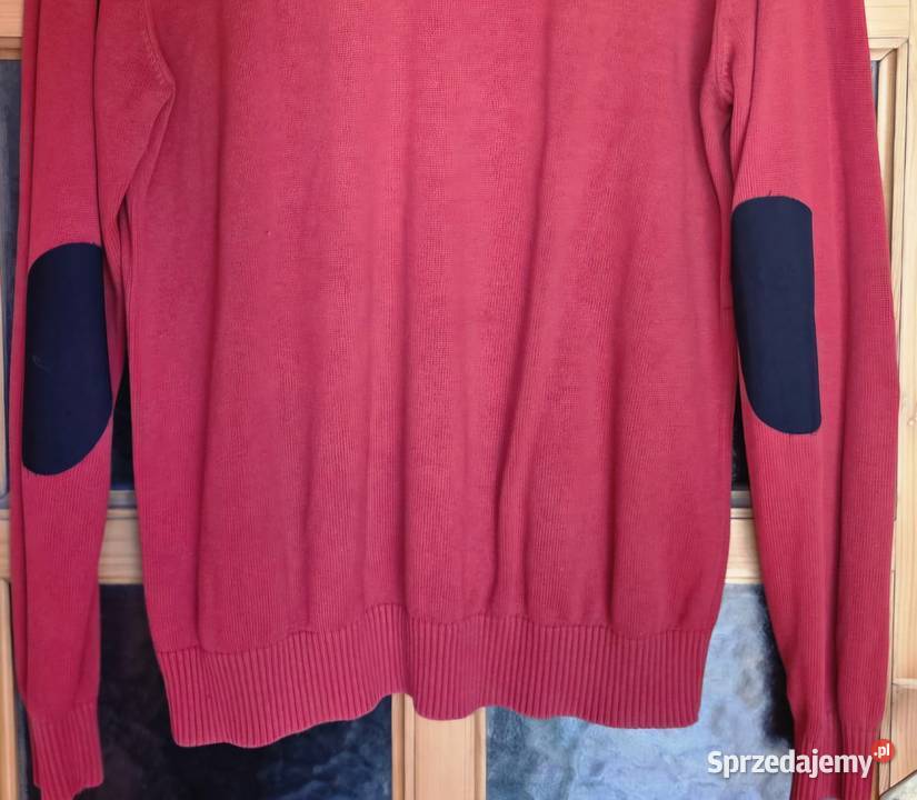 Tommy Hilfiger L sweter czerwony bawełna L 100 mazowieckie Warszawa
