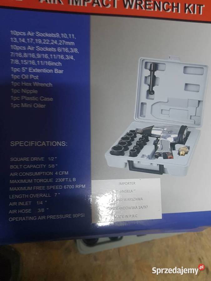 Klucz pneumatyczny do odkręcania kół 12 6 310 NM Głogowa