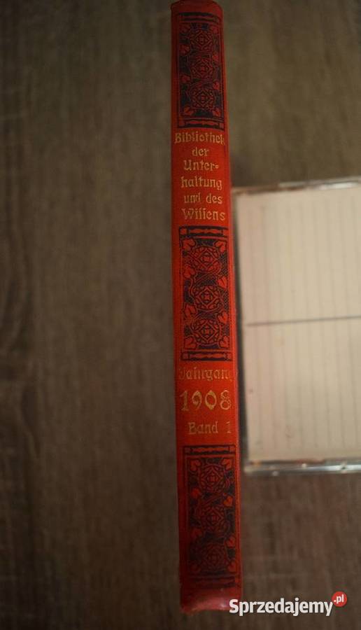 Biblioteka Rozrywki i Wiedzy książka z roku 1908