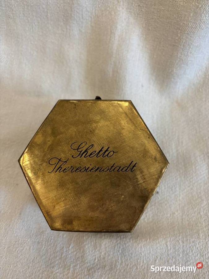 Żydowska kasetka z mosiądzu Kraków sprzedam