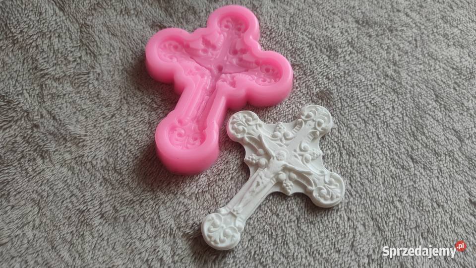 Forma foremka silikonowa krzyż z krzyżem Jezus sprzedam