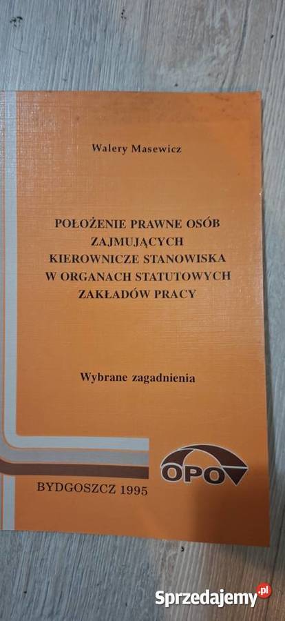 Unikat Maszewicz 1995 Prawo pracy 1 wydanie OPO wielkopolskie