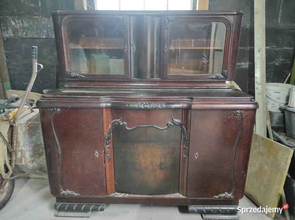 Zabytkowy kredens kuchenny Antyk Kredensy i witryny warmińsko-mazurskie Działdowo