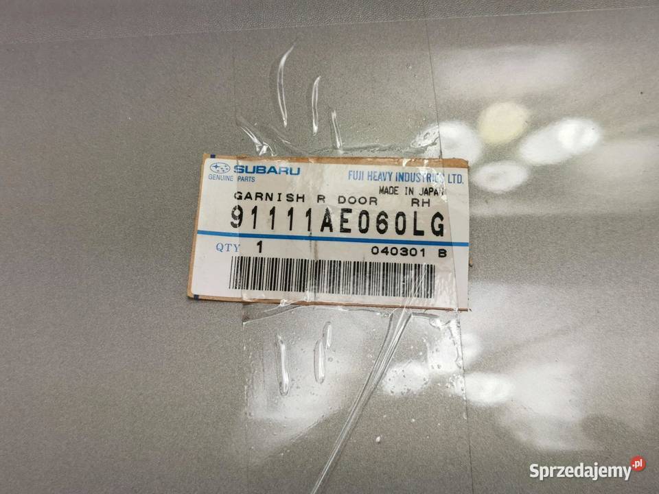 PRZYSTAWKA DRZWI PRAWY TYŁ SUBARU LEGACY sprzedam