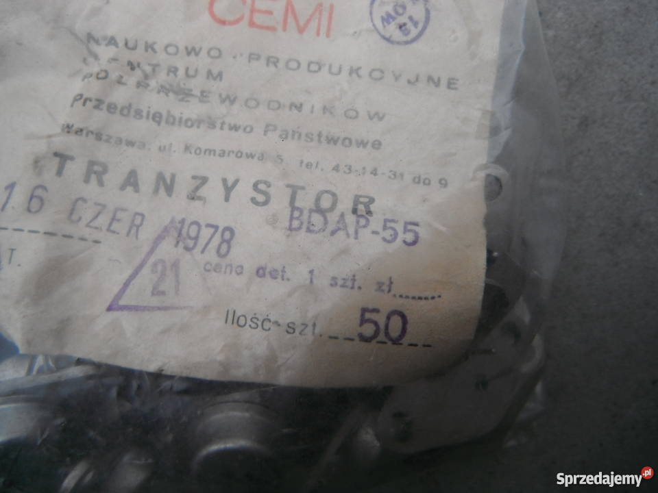 BDAP55 Tranzystor Unitra Cemi bdap55 Nowe Chlewiska
