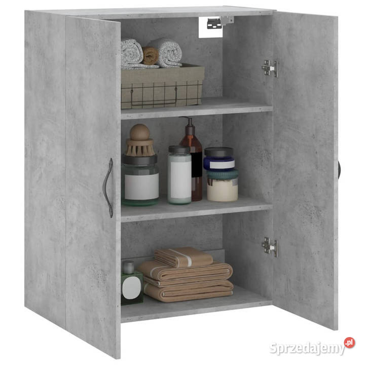 Szafka wisząca szarość betonu 695x34x90 WM834982 mazowieckie sprzedam