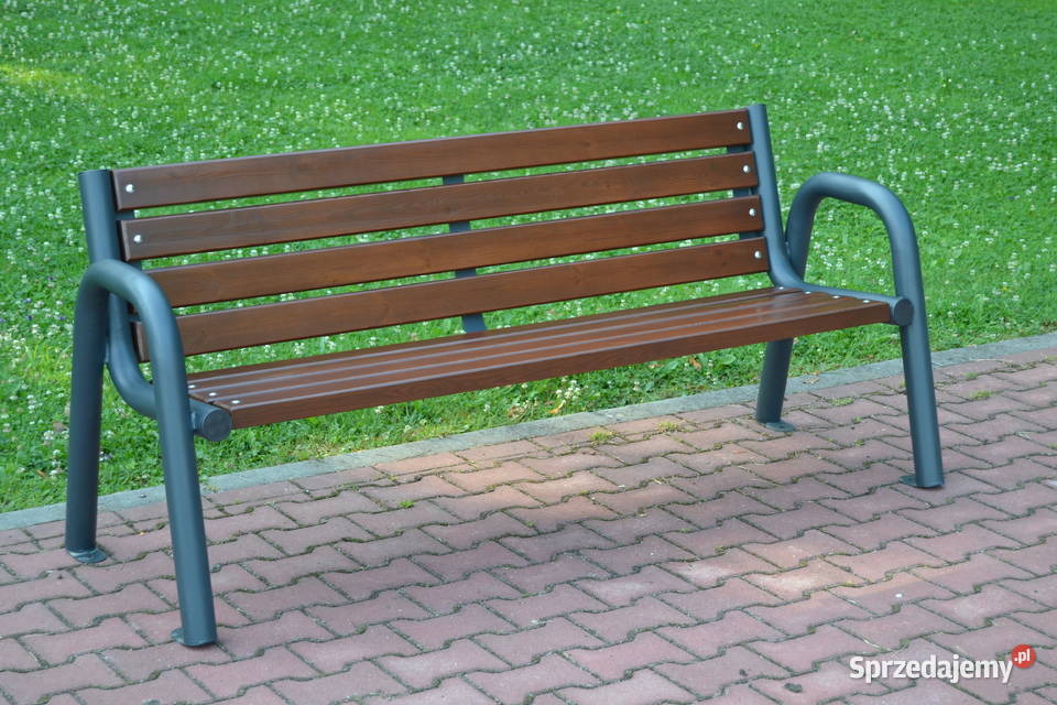 Ławka podłokietnik miejska ogrodowa stalowa Targowiska