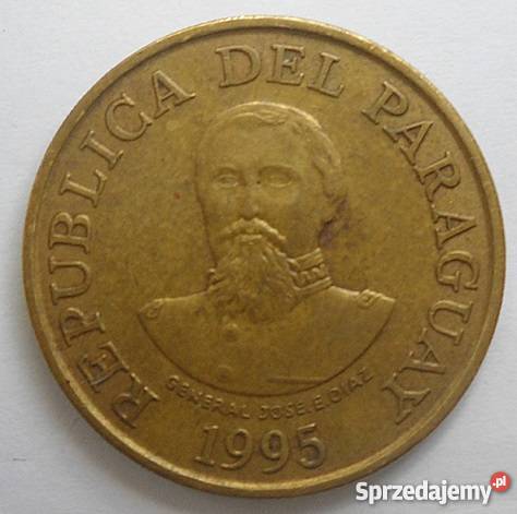 PARAGWAJ100 GUARANIES1995 r GENERAŁ JOSE EDIAZ Legionowo