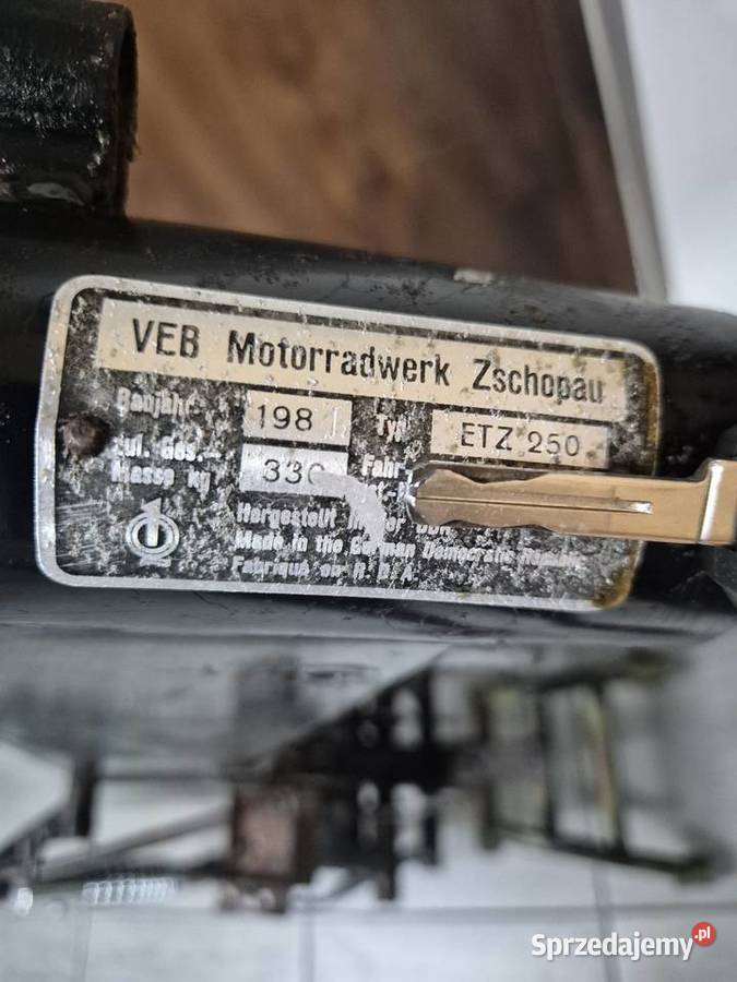 Mz etz 250 rama 1981r export zarejestrowany Złocieniec sprzedam