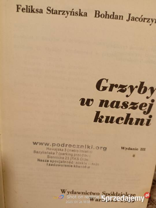 Grzyby w naszej kuchni książki Warszawa miękka