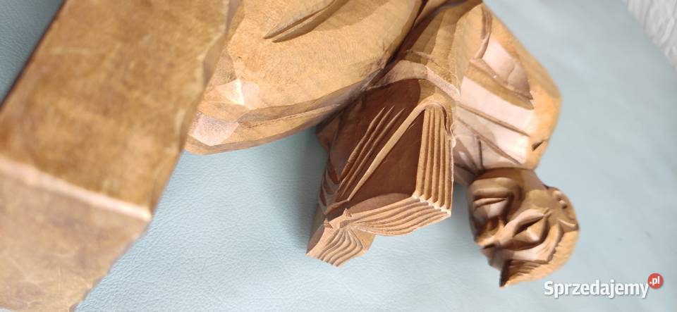 Drewniana rzeźba rękodzieło lubelskie Kiełczewice Dolne