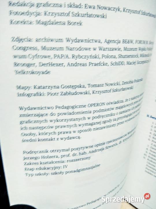 Historia ciekawi świata podręcznik operon Antykwariat mazowieckie Warszawa sprzedam