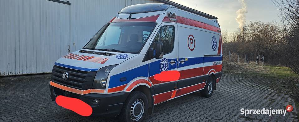 Ambulans karetka Volkswagen Crafter przejscie warmińsko-mazurskie Biskupiec sprzedam