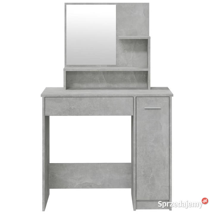 Zestaw z toaletką szarość betonu 865 x 35 x 136 Warszawa