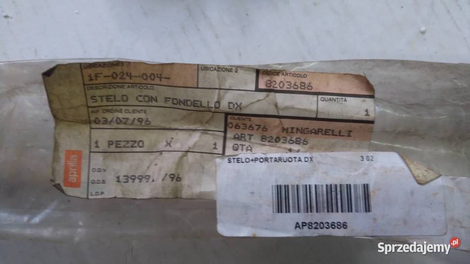 AMORTYZATOR ZAWIESZENIE LAGA ORGINAŁ APRILIA Amortyzatory Bielsk Podlaski