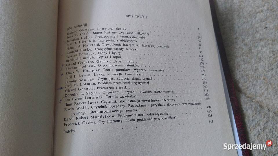 Studia z teorii literatury archiwum przekładów 2 Gdańsk sprzedam