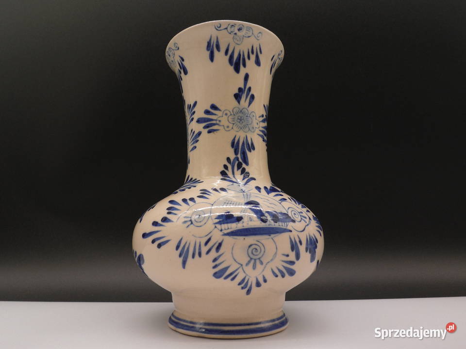 Porcelanowy wazon w stylu Delft Blue Raszków sprzedam