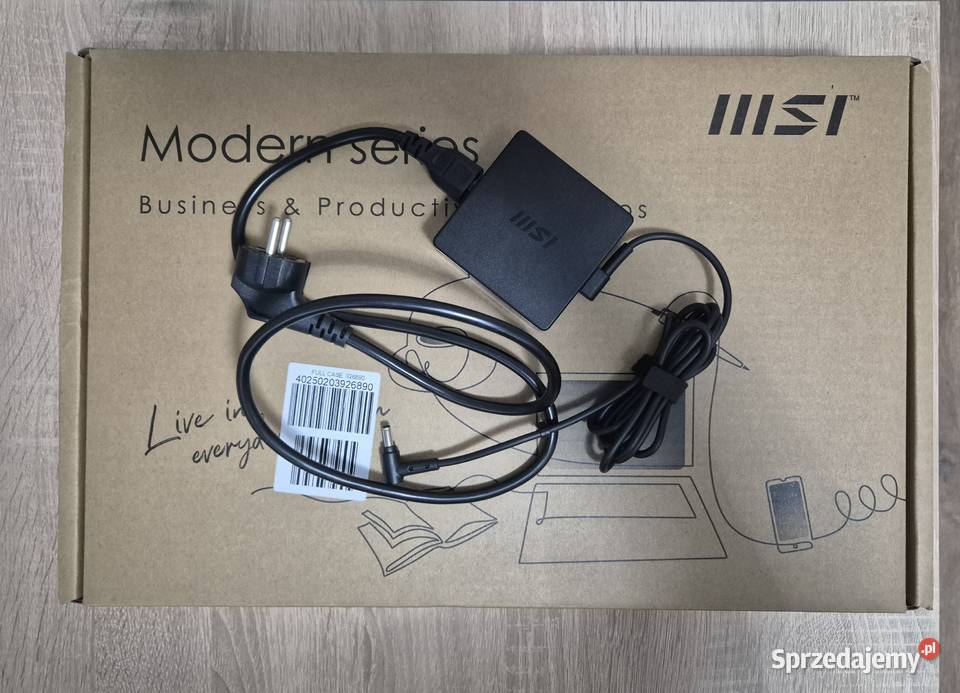 Laptop MSI Modern 15 H AI C1MG010 Intel Ultra 7 Biała