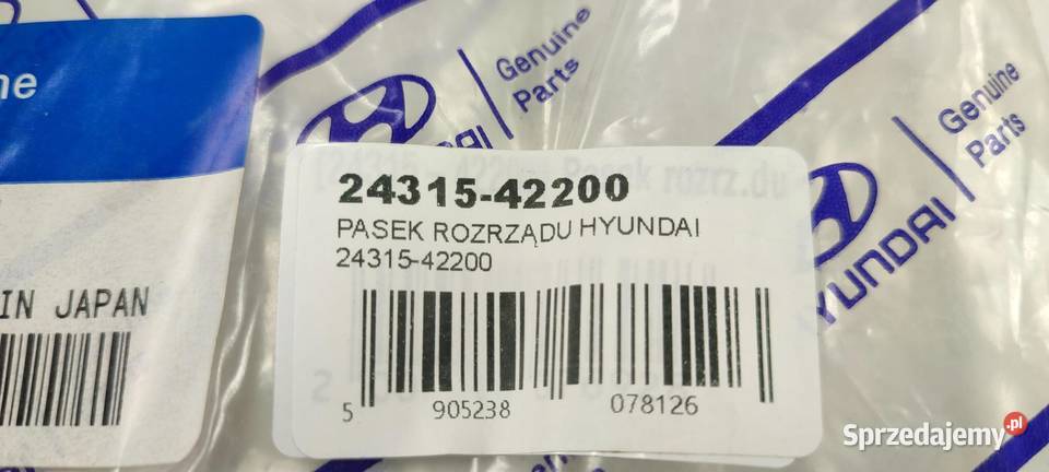 PASEK ROZRZĄDU HYUNDAI GALLOPER TERRACAN Rozrząd