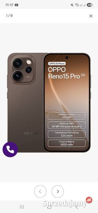 Sprzedam Reno 15 Pro 5g 512GB Janowiec Wielkopolski