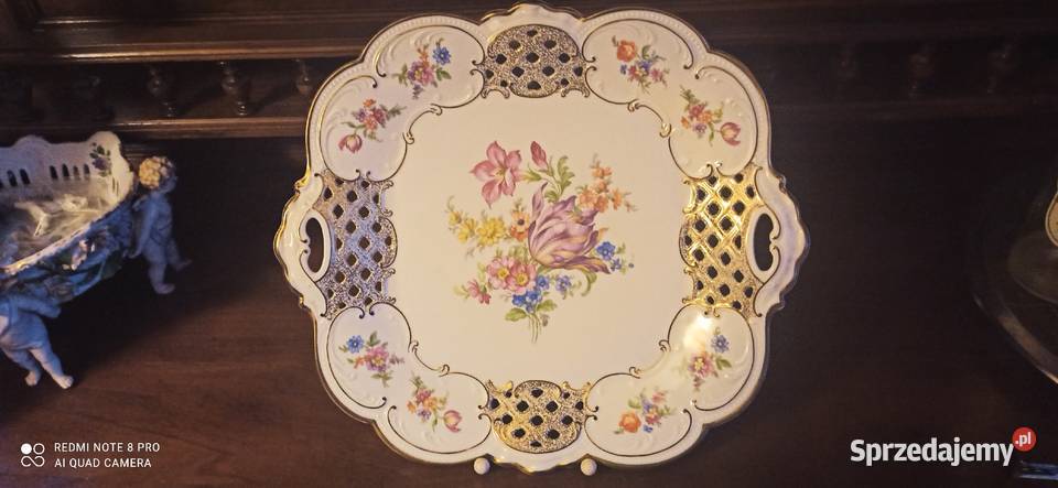 Efektowna Patera P T Tirschenreuth Bavaria Porcelana i szkło sprzedam