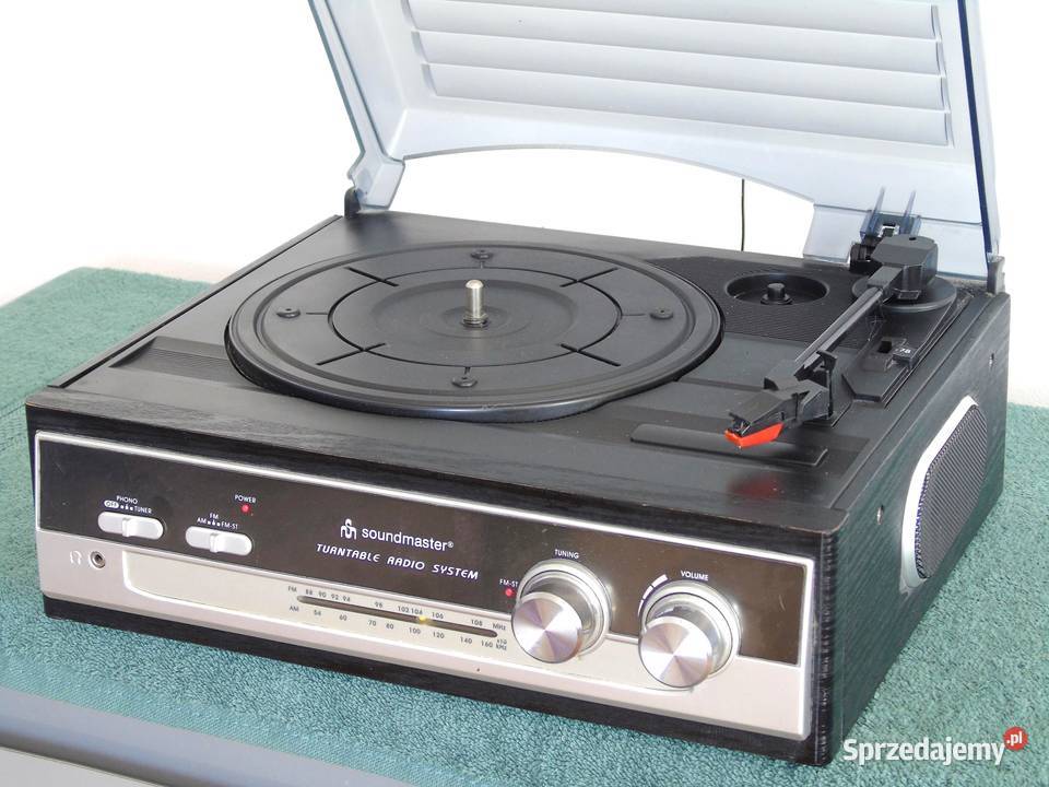 Gramofon stereo z radiem głośniki sprawny podkarpackie Jasło