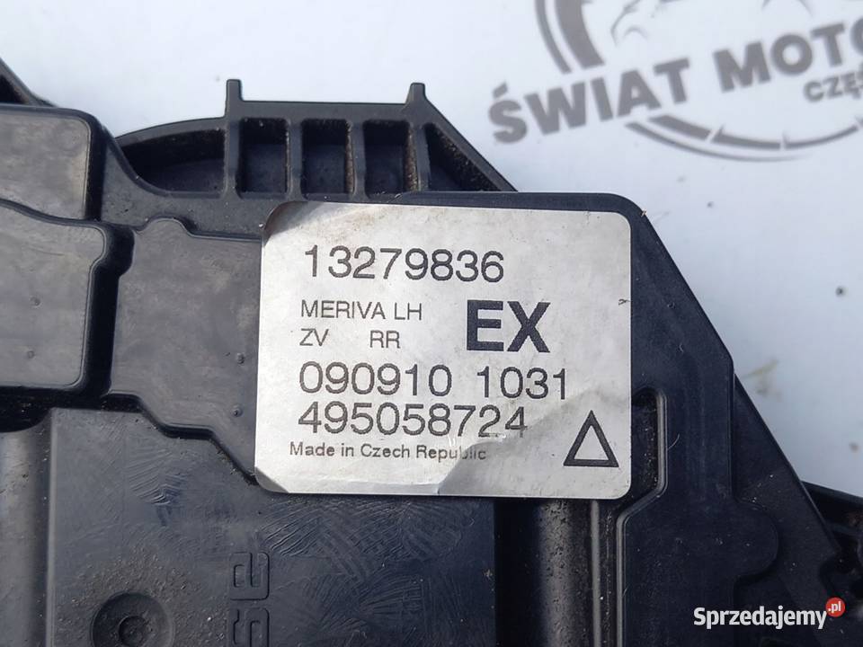 OPEL MERIVA B 10r zamek drzwi lewy tył 13279836 świętokrzyskie Kielce sprzedam