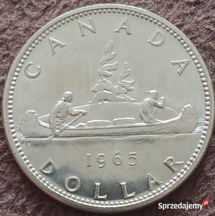 1 Dolar Kanada 1965 r Mennicze srebro Konin