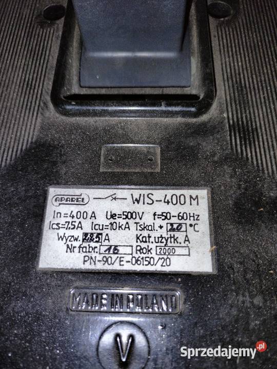 WIS 400 wyłącznik mocy 400A sprzedam